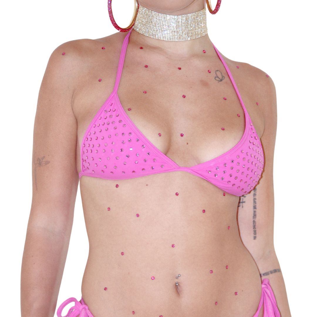 Superstar Pink Bikini Top